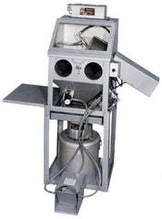 Trinco - 21" Wide x 33-1/2" High x 18-1/2" Deep Bench Sandblaster - Working Dimensions 20" Wide x 18" High x 18" Deep - Industrial Tool & Supply