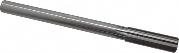 Made in USA - 55/64" High Speed Steel 8 Flute Chucking Reamer - Industrial Tool & Supply