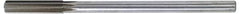 Made in USA - 0.8745" High Speed Steel 8 Flute Chucking Reamer - Straight Flute, 3/4" Straight Shank, 2-5/8" Flute Length, 10" OAL - Industrial Tool & Supply