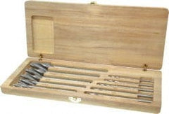 Made in USA - #10 to #4 Wire Socket Head Cap Screw Compatible, High Speed Steel, Solid Pilot Counterbore Set - Industrial Tool & Supply