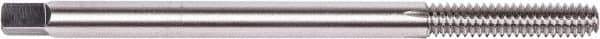 Union Butterfield - #8-32 UNC 2B H3 Thread Limit Bottoming Thread Forming Tap - High Speed Steel, Bright Finish, 4" OAL, 3/4" Thread Length, Right Hand Thread, Series 3306E - Exact Industrial Supply