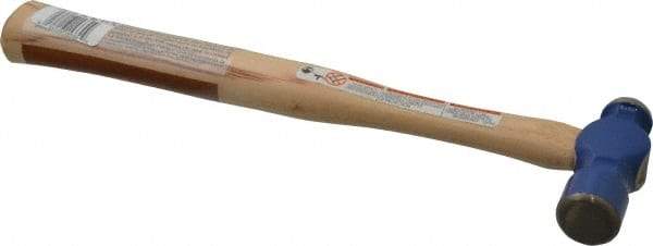 Vaughan Bushnell - 1/2 Lb Head Ball Pein Hammer - Hickory Handle, 12" OAL - Industrial Tool & Supply