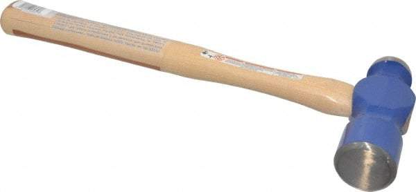 Vaughan Bushnell - 3 Lb Head Ball Pein Hammer - Hickory Handle, 16" OAL - Industrial Tool & Supply