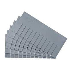 Quantum Storage - 17.4" Wide x 8" High, Gray Bin Divider - Use with DG93080CO - Industrial Tool & Supply