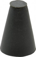 Cratex - 5/8" Max Diam x 1" Long, Taper, Rubberized Point - Very Fine Grade, Silicon Carbide, 1/4" Arbor Hole, Unmounted - Industrial Tool & Supply