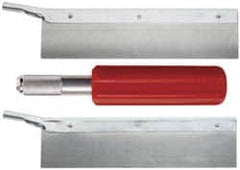 10″ OAL Carbon Steel Razor Saw, 2 Blades Serrated & Straight Blade, 5″ Blade Length, Aluminum/Plastic Handle