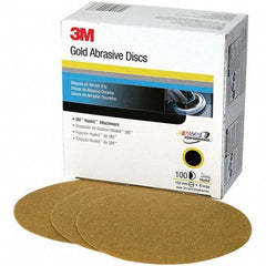 3M - 6" Diam, 120 Grit, Aluminum Oxide Hook & Loop Disc - Fine Grade, Coated, C Weight Paper Backing, Series 236U - Industrial Tool & Supply