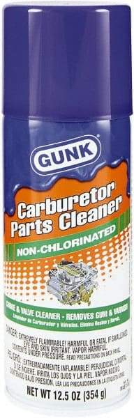 Gunk - Nonchlorinated Carburetor & Parts Cleaner - 15 oz Aerosol Can - Industrial Tool & Supply