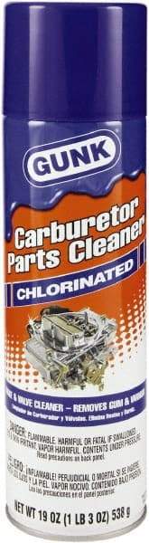 Gunk - Chlorinated Carburetor & Parts Cleaner - 22 oz Aerosol Can - Industrial Tool & Supply