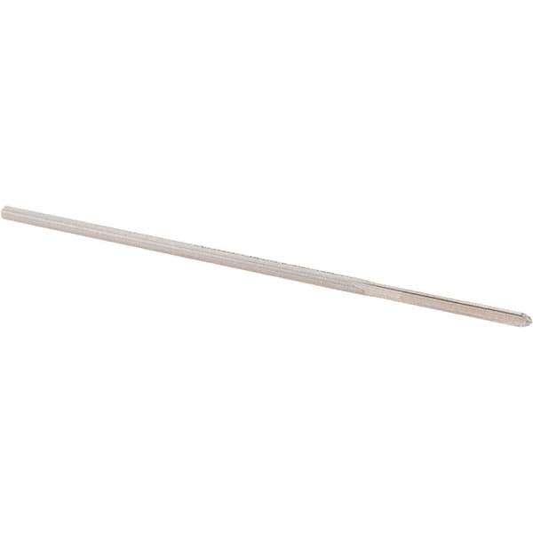 Alvord Polk - 0.0955" High Speed Steel 4 Flute Chucking Reamer - Straight Flute, 0.0928" Straight Shank, 7/8" Flute Length, 3-1/2" OAL - Industrial Tool & Supply