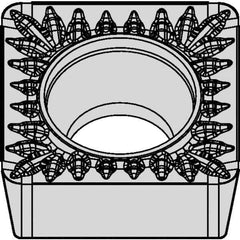 Kennametal - SCMT32.52 MP Grade KCM25B Carbide Turning Insert - TiOCN Finish, 90° Square, 3/8" Inscr Circle, 5/32" Thick, 1/32" Corner Radius - Industrial Tool & Supply