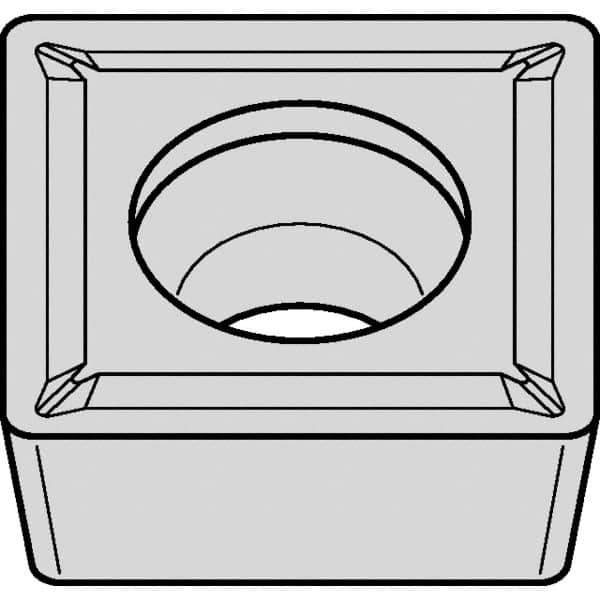 Kennametal - SCMT431 LF Grade KCM25B Carbide Turning Insert - TiOCN Finish, 90° Square, 1/2" Inscr Circle, 3/16" Thick, 1/64" Corner Radius - Industrial Tool & Supply