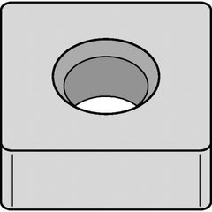 Kennametal - SNMA433 Grade KB1340 PCBN Turning Insert - Uncoated, 90° Square, 1/2" Inscr Circle, 3/16" Thick, 3/64" Corner Radius - Industrial Tool & Supply