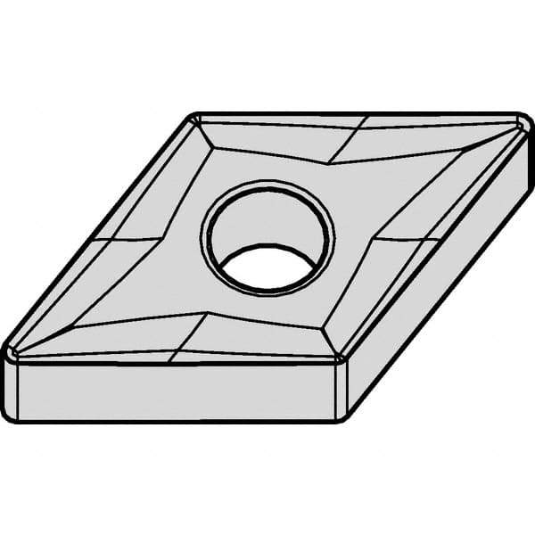 Kennametal - DNMG543 RM Grade KCP25 Carbide Turning Insert - TiCN/Al2O3 Finish, 55° Diamond, 5/8" Inscr Circle, 1/4" Thick, 3/64" Corner Radius - Industrial Tool & Supply