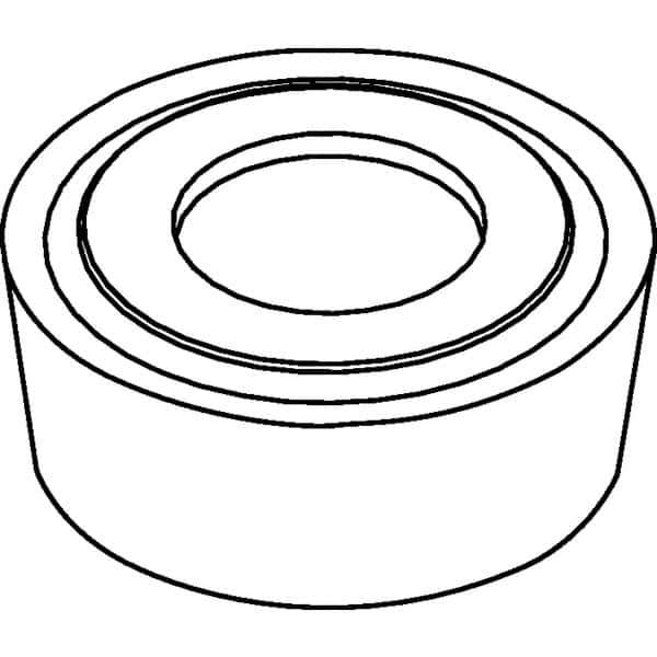Kennametal - RCMT1204M0 Grade KCP25 Carbide Turning Insert - TiCN/Al2O3 Finish, Round, 12mm Inscr Circle, 3/16" Thick - Industrial Tool & Supply
