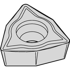 Kennametal - WPMT32.51 LF Grade KCM15B Carbide Turning Insert - TiOCN Finish, 80° Trigon, 3/8" Inscr Circle, 5/32" Thick, 1/64" Corner Radius - Industrial Tool & Supply