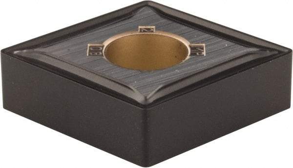 Kennametal - CNMG642 MP Grade KCM25 Carbide Turning Insert - TiN/TiCN/Al2O3 Finish, 80° Diamond, 3/4" Inscr Circle, 1/4" Thick, 1/32" Corner Radius - Industrial Tool & Supply