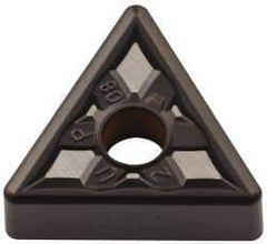 Kennametal - TNMG332 UP Grade KCM25 Carbide Turning Insert - TiCN/Al2O3 Finish, 60° Triangle, 3/8" Inscr Circle, 3/16" Thick, 1/32" Corner Radius - Industrial Tool & Supply