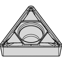 Kennametal - TPMT32.51 FP Grade KCM25 Carbide Turning Insert - TiCN/Al2O3 Finish, 60° Triangle, 3/8" Inscr Circle, 5/32" Thick, 1/64" Corner Radius - Industrial Tool & Supply
