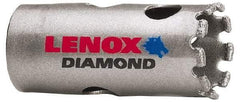 Lenox - 7/8" Diam, 1-5/8" Cutting Depth, Hole Saw - Diamond Grit Saw, Continuous Edge - Industrial Tool & Supply