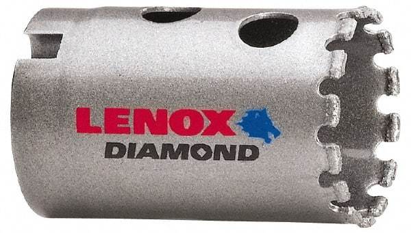 Lenox - 1-1/4" Diam, 1-5/8" Cutting Depth, Hole Saw - Diamond Grit Saw, Continuous Edge - Industrial Tool & Supply