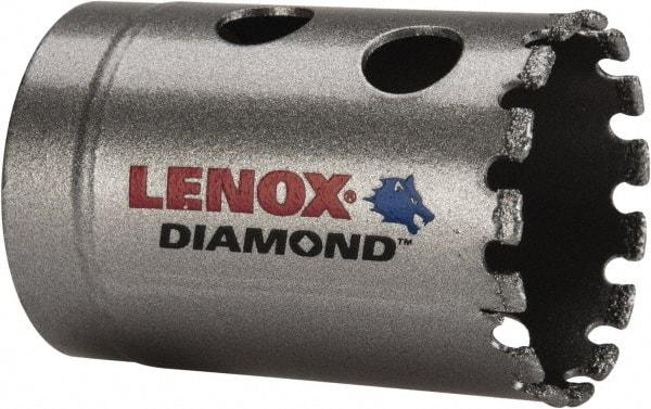 Lenox - 1-3/8" Diam, 1-5/8" Cutting Depth, Hole Saw - Diamond Grit Saw, Continuous Edge - Industrial Tool & Supply