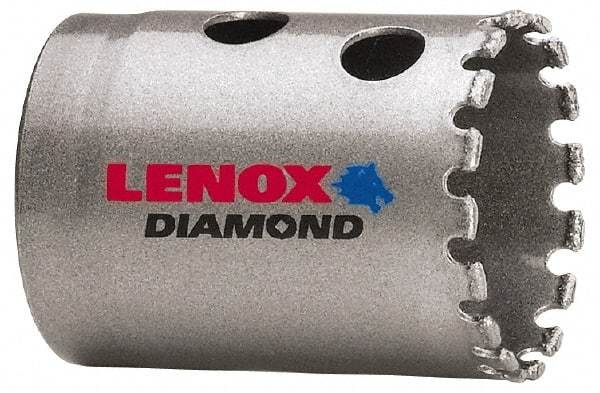 Lenox - 1-1/2" Diam, 1-5/8" Cutting Depth, Hole Saw - Diamond Grit Saw, Continuous Edge - Industrial Tool & Supply