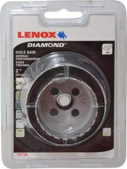 Lenox - 2" Diam, 1-5/8" Cutting Depth, Hole Saw - Diamond Grit Saw, Continuous Edge - Industrial Tool & Supply
