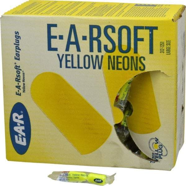 3M - Disposable, Uncorded, 33 dB Earplugs - Yellow, 200 Pairs - Industrial Tool & Supply