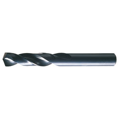 27/32 RHS / RHC HSS 135 Degree Split Point Heavy Duty Screw Machine Length Drill - Steam Oxide - Exact Industrial Supply