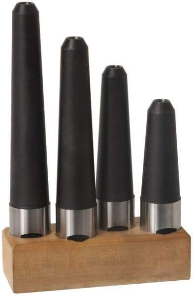 Made in USA - 1-1/4" Shank Diam Straight Shank with Weldon Flat 3/8" Hole End Mill Holder/Adapter - 4" Projection - Exact Industrial Supply