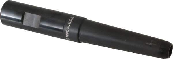 Made in USA - 3/4" Shank Diam Straight Shank with Weldon Flat 5/16" Hole End Mill Holder/Adapter - 3" Projection - Exact Industrial Supply