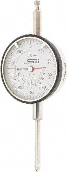 SPI - 0-100 Dial Reading, 0.001" Graduation Dial Drop Indicator - 2-1/4" Dial - Industrial Tool & Supply