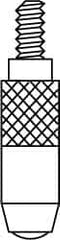 SPI - #4-48 Thread, Feeler (Spherical) Drop Indicator Contact Point - Industrial Tool & Supply