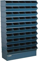 Stackbin - 10 Bin, Shelving Unit with Openings & Base - 37" Wide x 60" High - Industrial Tool & Supply
