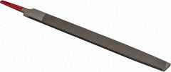 Simonds File - 8" Long, Second Cut, Mill American-Pattern File - Single Cut, Tang - Industrial Tool & Supply
