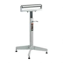 HTC - 16 Inch Long x 45-1/2 Inch High Heavy Duty Roller Support - 500 Lbs. Limit, with 1 and 1-3/8 Inch Wide Roller - Industrial Tool & Supply