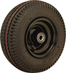 Hamilton - 10 Inch Diameter x 2-3/8 Inch Wide, Rubber Caster Wheel - 480 Lb. Capacity, 3-3/8 Inch Hub Length, 3/4 Inch Axle Diameter, Tapered Roller Bearing - Industrial Tool & Supply