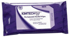 Kimtech - W4 Flat Fold Clean Room/Lab/Critical Task Wipes - Poly Pack, 11" x 9" Sheet Size, White - Industrial Tool & Supply