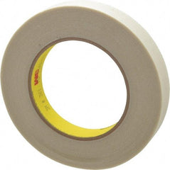 3M - 60 Yd Long x 3/4" Wide, Series 361, White Silicone Glass Cloth Tape - 7.5 mil Thick, 182 Lb/In Tensile Strength - Industrial Tool & Supply