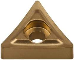 Kennametal - T221 P Grade KC850 Carbide Turning Insert - TiC/TiCN/TiN Finish, 60° Triangle, 1/4" Inscr Circle, 1/8" Thick, 1/64" Corner Radius - Industrial Tool & Supply