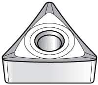 Kennametal - TCGT21.50.5 HP Grade KC730 Carbide Turning Insert - TiN Finish, 60° Triangle, 1/4" Inscr Circle, 3/32" Thick, 0.0079" Corner Radius - Industrial Tool & Supply
