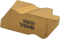Kennametal - 4062NR Grade KC850, 3.18mm Cutting Width Carbide Grooving Insert - 3.81mm Max Depth of Cut, Left Hand, 1.59mm Corner Radius, TiC/TiCN/TiN Finish - Industrial Tool & Supply