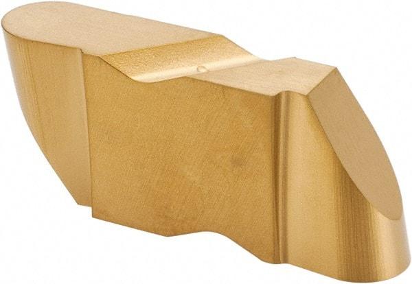 Kennametal - 4125NR Grade KC850, 6.35mm Cutting Width Carbide Grooving Insert - 6.35mm Max Depth of Cut, Left Hand, 3.18mm Corner Radius, TiC/TiCN/TiN Finish - Industrial Tool & Supply