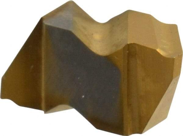 Kennametal - 2002NP K Grade KC730, 3.68mm Cutting Width Carbide Grooving Insert - 2.79mm Max Depth of Cut, Right Hand, 0.09mm Corner Radius, TiN Finish - Industrial Tool & Supply