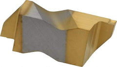 Kennametal - 3062NG K Grade KC730, 1.58mm Cutting Width Carbide Grooving Insert - 2.39mm Max Depth of Cut, Right Hand, 0.19mm Corner Radius, TiN Finish - Industrial Tool & Supply