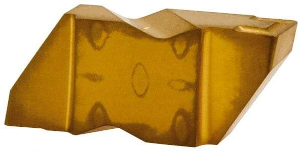 Kennametal - 4250NG K Grade KC850, 6.35mm Cutting Width Carbide Grooving Insert - 6.35mm Max Depth of Cut, Right Hand, 0.57mm Corner Radius, TiC/TiCN/TiN Finish - Industrial Tool & Supply