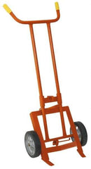 Wesco Industrial Products - 1,000 Lb Load Capacity, 55 Gal Drum Hand Truck - 24-1/2" Wide x 62" High, 2 Wheels - Industrial Tool & Supply