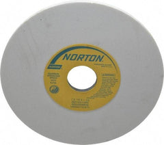 Norton - 7" Diam x 1-1/4" Hole x 1/4" Thick, L Hardness, 150 Grit Surface Grinding Wheel - Aluminum Oxide, Type 1, Very Fine Grade, 3,600 Max RPM, Vitrified Bond, No Recess - Industrial Tool & Supply