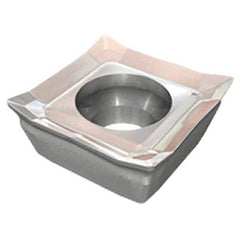 Iscar - QPMR100404 M Grade IC928 Carbide Milling Insert - TiAlN Finish, 0.1764" Thick, 0.4075" Inscribed Circle, 0.4mm Corner Radius - Industrial Tool & Supply